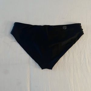 WOMENS BODY GLOVE FULL-COVERAGE BLACK BIKINI BOTTOMS